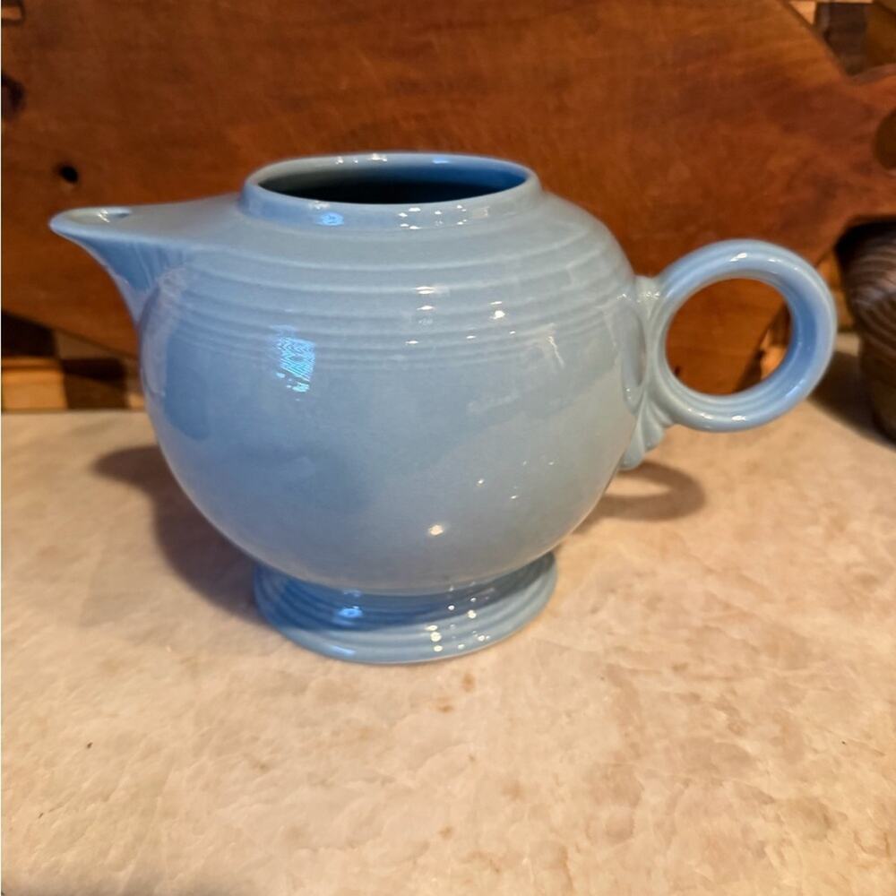 Vintage Fiesta periwinkle teapot